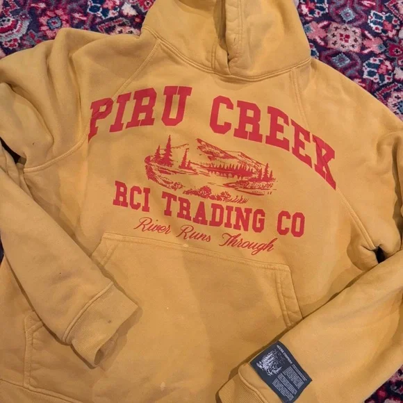 Reese Cooper Mustard Graphic Men's Sweater